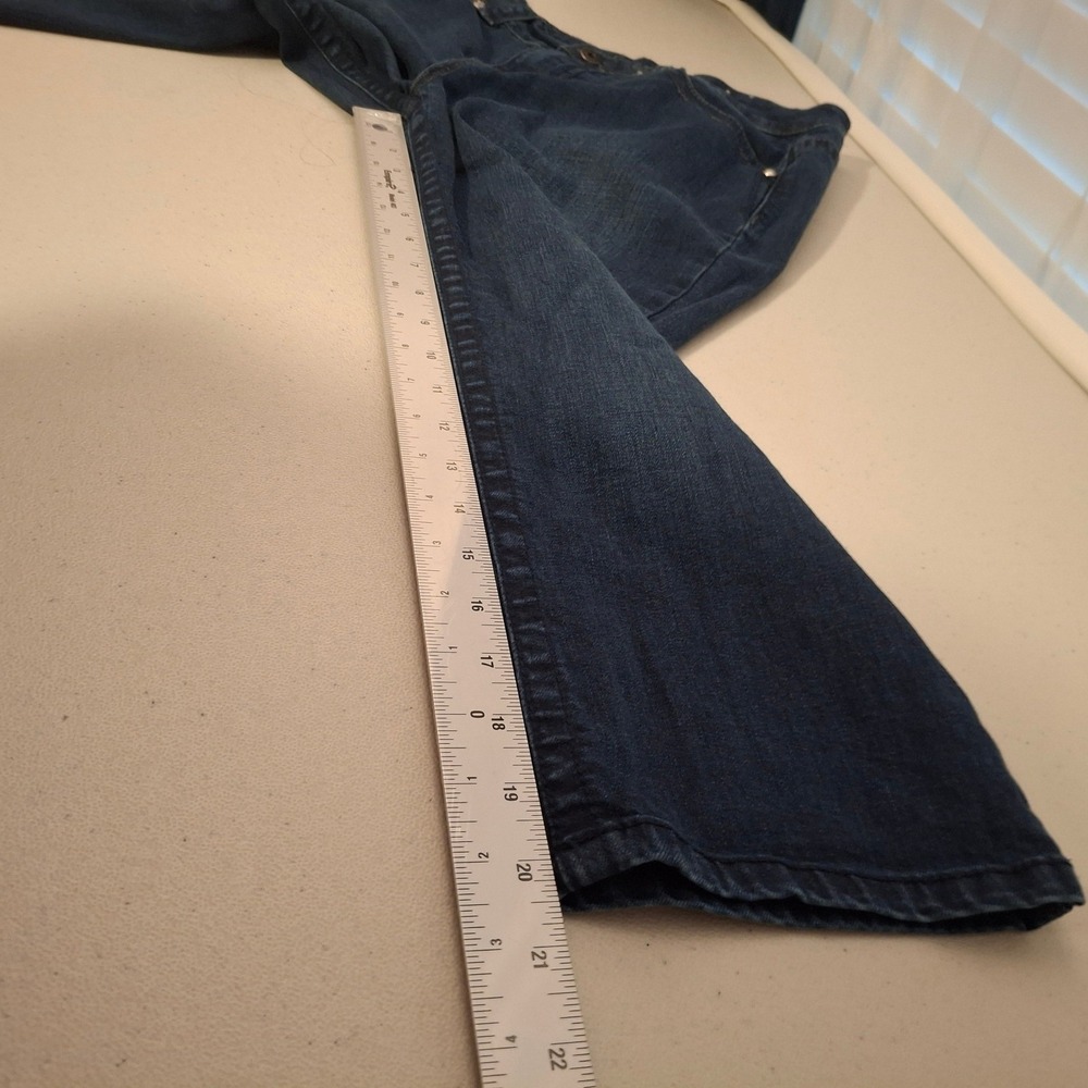 Ethyl Classic Denim Capri Pants Size 6 Embellished Pockets Dark Wash - Picture 8 of 10